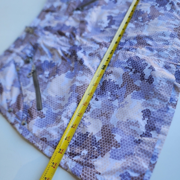 DAILY SPORT XDS Skort Skirt Shorts Golf Tennis Black Purple Zipper Pockets Sz 6 - Picture 5 of 12